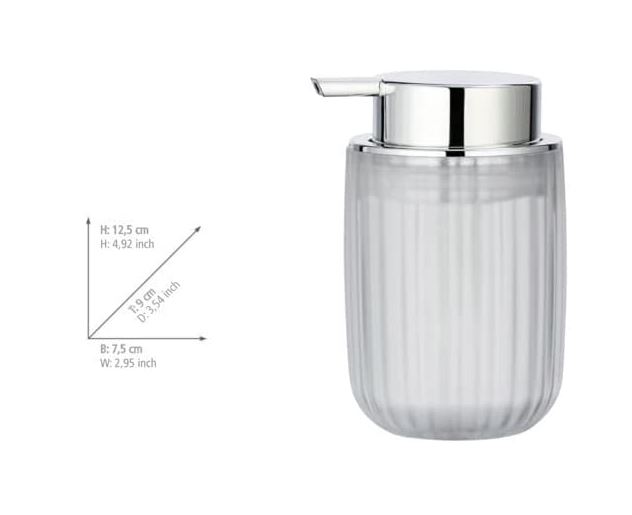 Agropoli White Frosted Dispenser