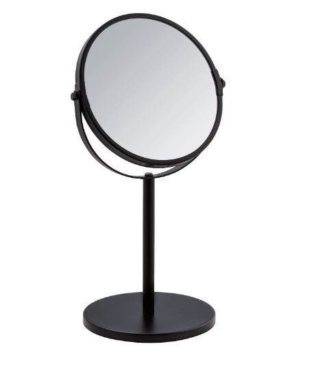 Assisi Standing Cosmetic Mirror Black