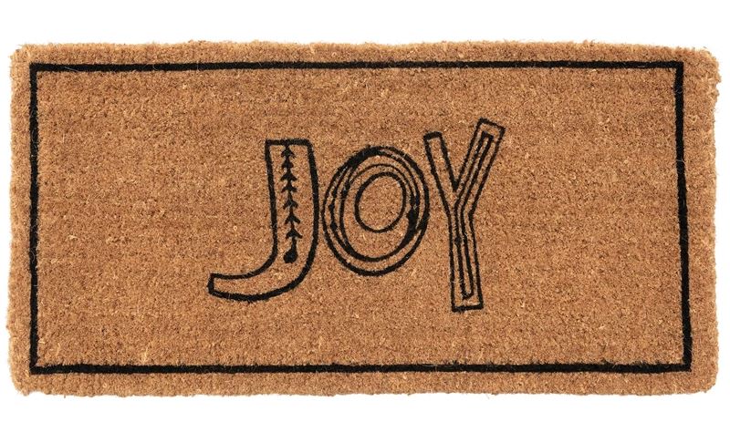 "Joy" Coir Doormat 32x16in