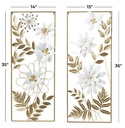 Floral Wall Décor Set 14x35inH