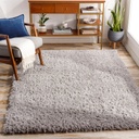 Angora Grey Shag Rug 5x7