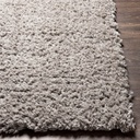 Angora Grey Shag Rug 5x7