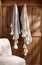 Stripe Tassel Throw