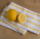 Basketweave Dishtowel Lemon