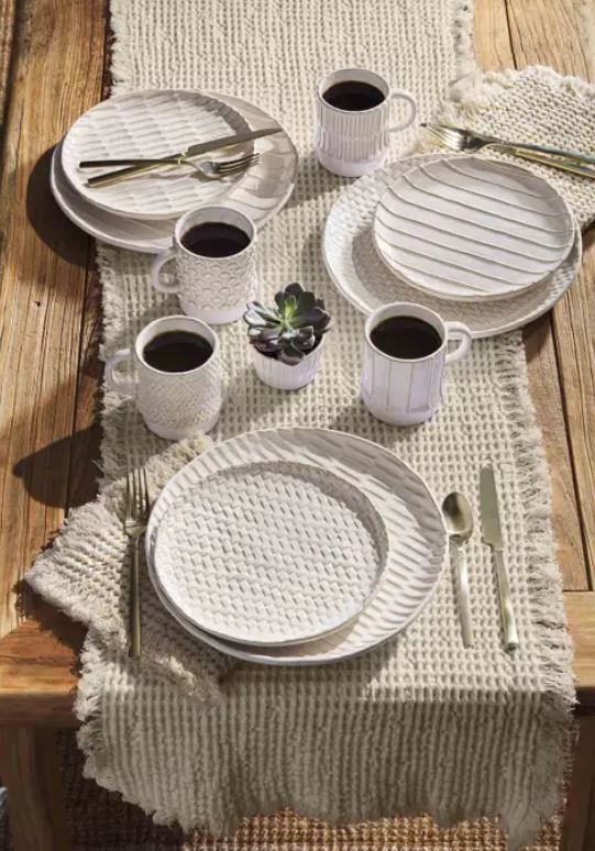 Stoneware Salad Plates Assorted