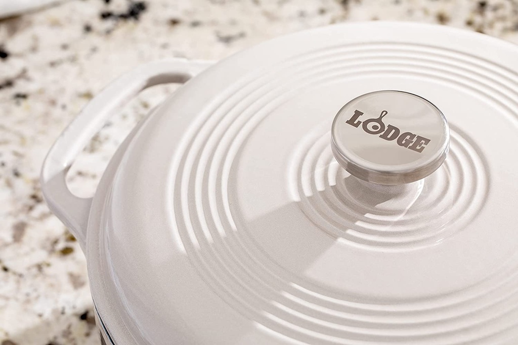 Lodge Enameled  Dutch Oven 6QT Oyster