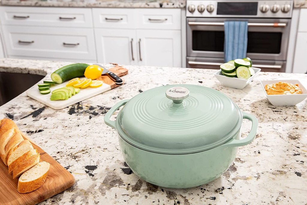 Lodge Enameled  Dutch Oven 6QT Sage