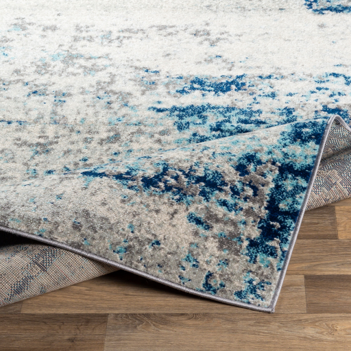 Chester Abstract Blue Rug 5x7
