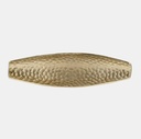 Hammered Metal Elongated Tray Champagne 24in