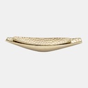 Hammered Metal Elongated Tray Champagne 18in
