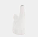 Ceramic Elephant Decor White 9in