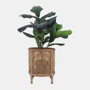 Bamboo & Rattan Woven Planters Brown 12in