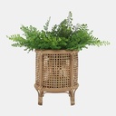 Bamboo & Rattan Woven Planters Brown 12in