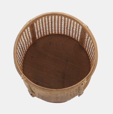 Bamboo & Rattan Woven Planters Brown 12in