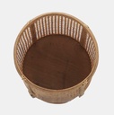 Bamboo & Rattan Woven Planters Brown 12in