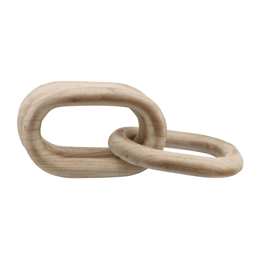 Wooden Chain Links Natural 28in