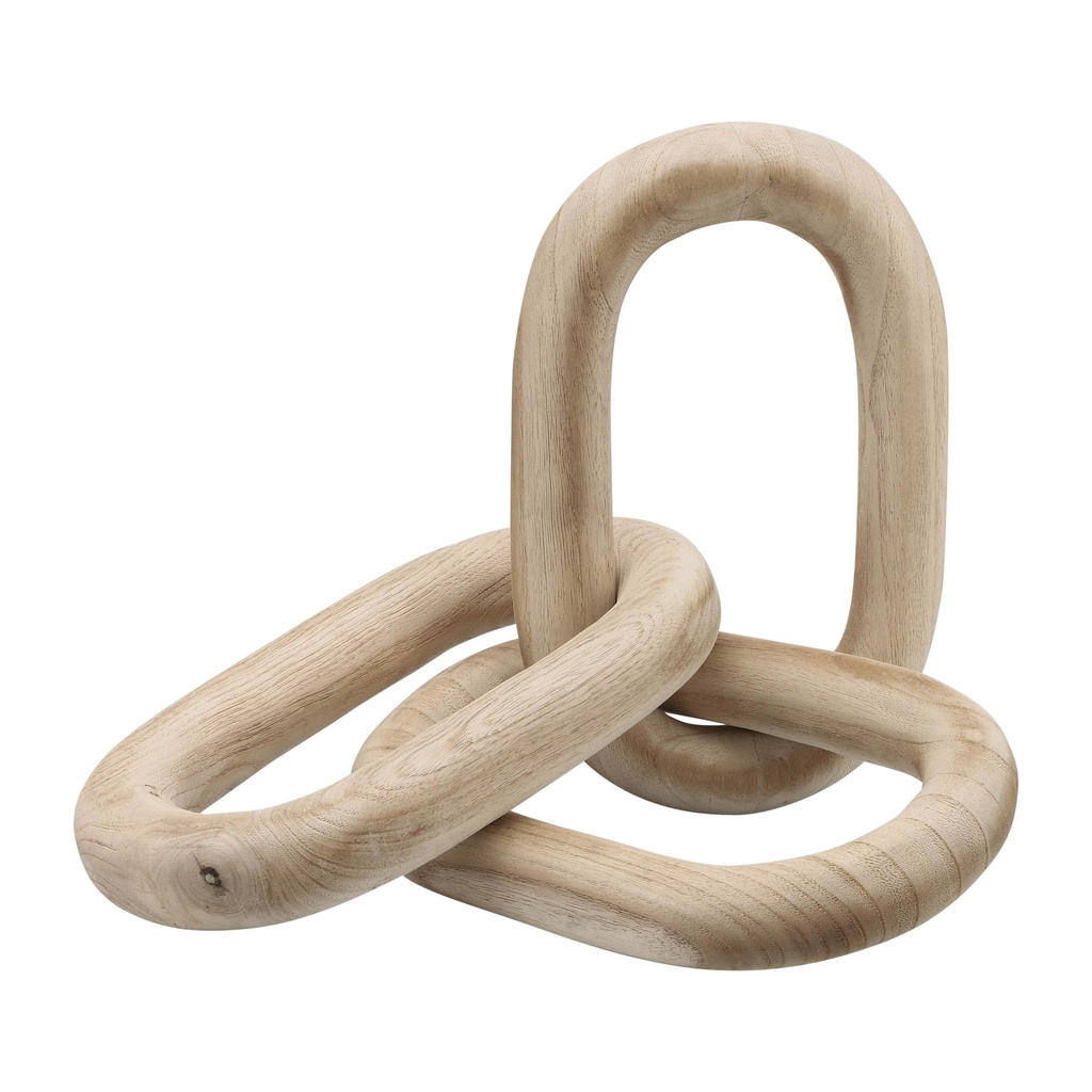 Wooden Chain Links Natural 28in