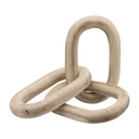 Wooden Chain Links Natural 28in