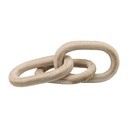 Wooden Chain Links Natural 28in