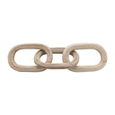 Wooden Chain Links Natural 28in