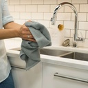 Ripple Kitchen Towel Ldn Grey