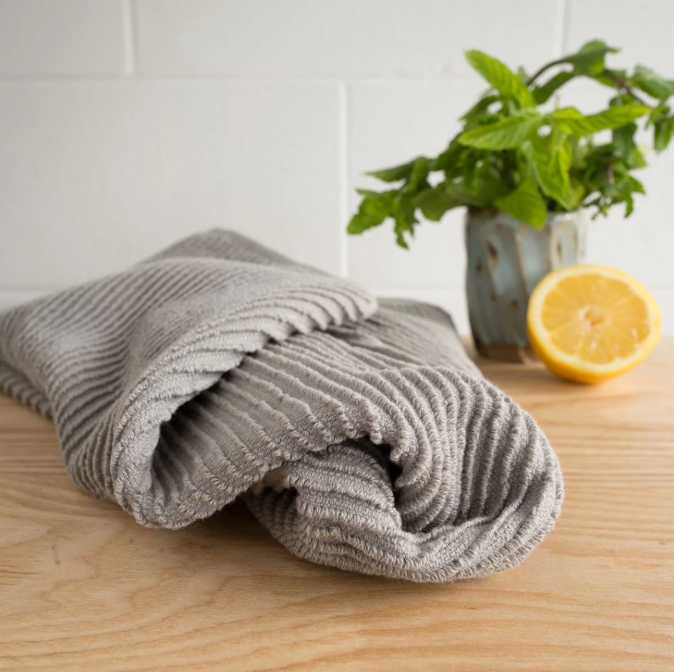 Ripple Kitchen Towel Ldn Grey