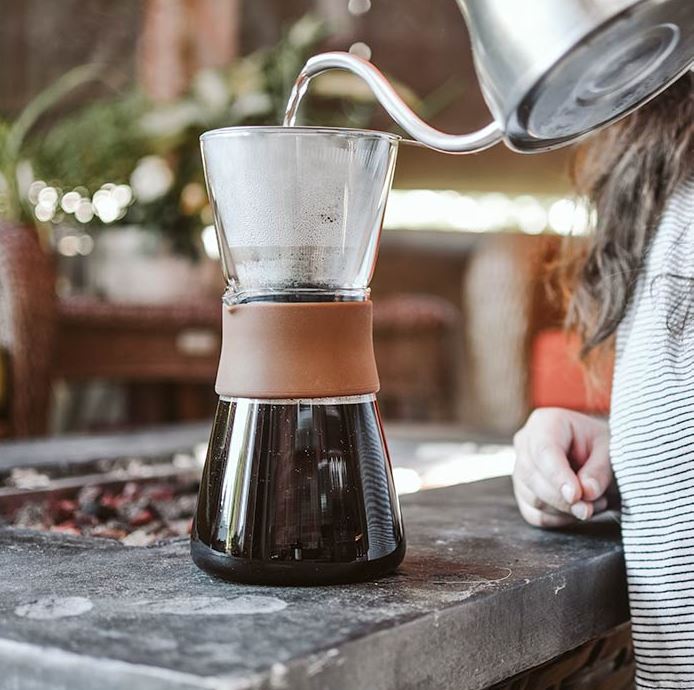 Amsterdam Double Walled Glass Pour Over