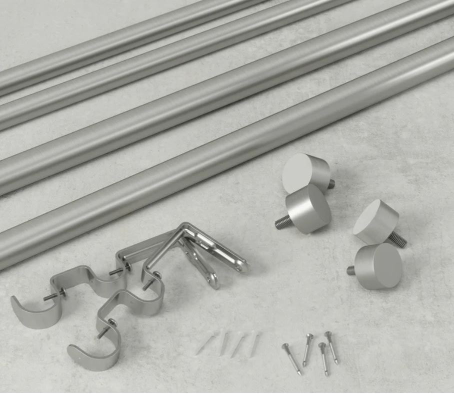 Cappa Double Rod Nickel
