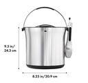 OXO Stainless Steel Ice Bucket with Tongs