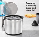 OXO Stainless Steel Ice Bucket with Tongs