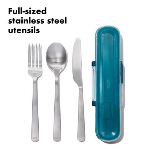 OXO Prep & Go Stainless Steel Utensils with Case