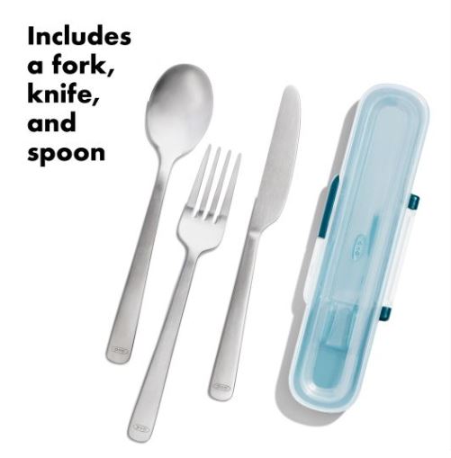 OXO Prep & Go Stainless Steel Utensils with Case