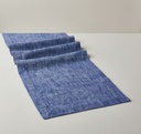 Chambray Blue Woven Runner 72x14 in