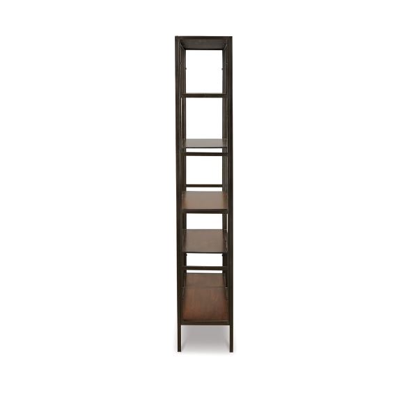 Frankwell 70" Bookcase Brown/Black