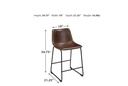 Centiar Counter Height Bar Stool Brown