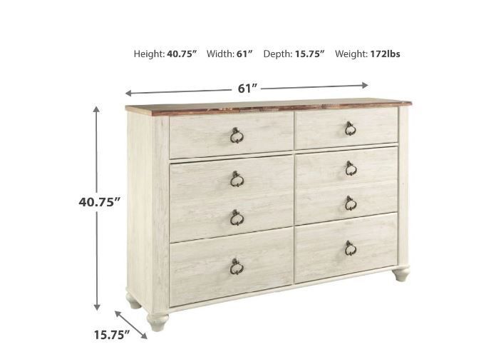 Willowton Dresser Two-tone