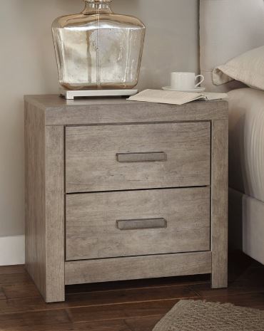 Culverbach Gray Two Drawer Nightstand