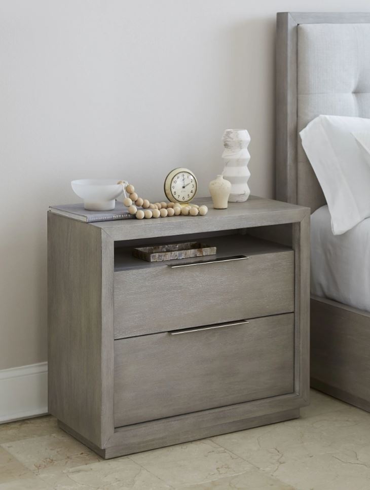 Oxford Two Drawer Nightstand Mineral