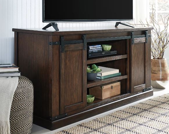 Budmore 60" TV Stand Rustic Brown