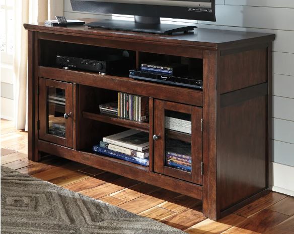 Harpan 50" TV Stand Reddish Brown