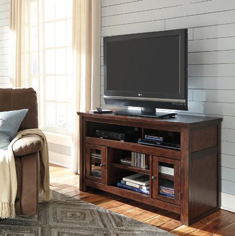 Harpan 50" TV Stand Reddish Brown