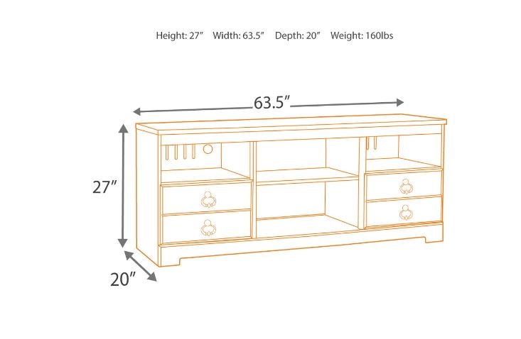 Willowton 64" TV Stand Whitewash