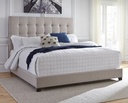 Dolante King Upholstered Bed Beige