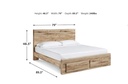 Hyanna King Panel Storage Bed