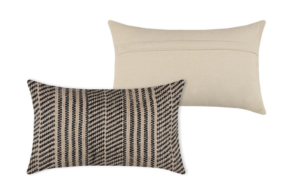 Benito Ecru Pillow 12x20in