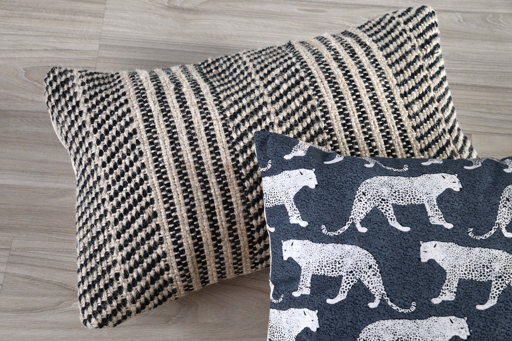Benito Ecru Pillow 12x20in