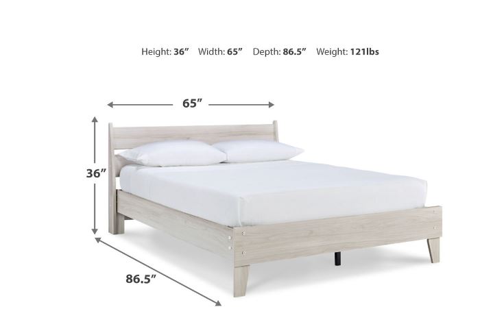 Socalle Queen Platform Bed Natural