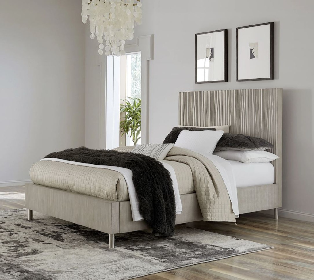 Argento King Bed Misty Grey