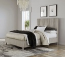 Argento King Bed Misty Grey