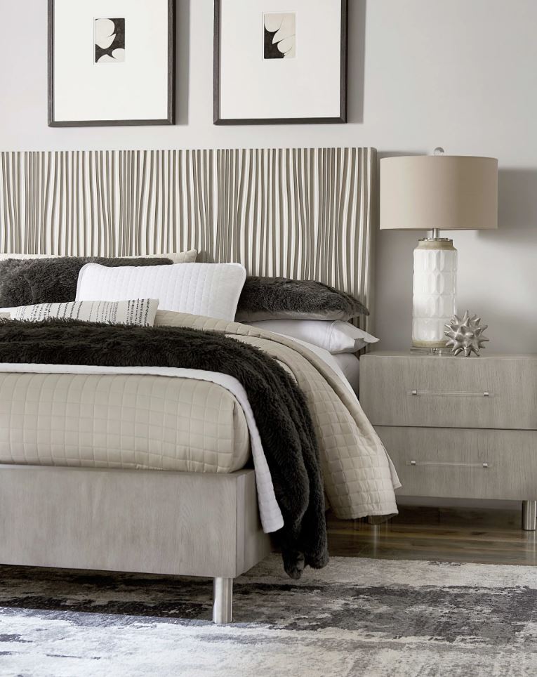 Argento King Bed Misty Grey